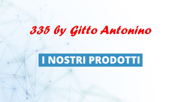 I prodotti di 335 by Gitto