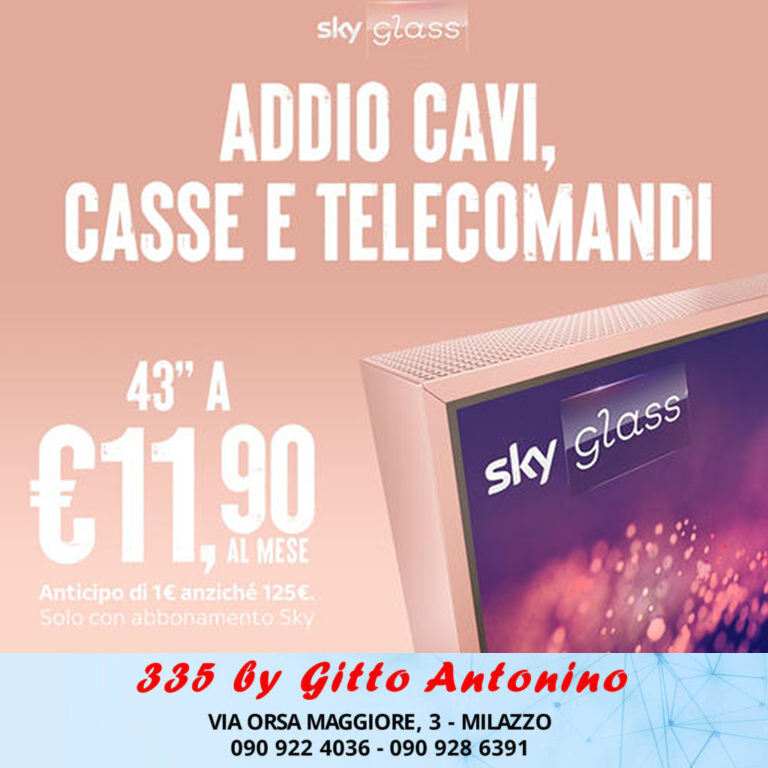 Sky Glass. Addio casse, cavi e telecomandi