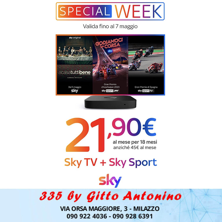 Sky Q Special Week – Valida fino al 7 Maggio